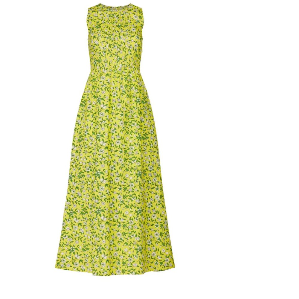 Banjanan Yellow Maurice Floral Dress w/ Pockets
